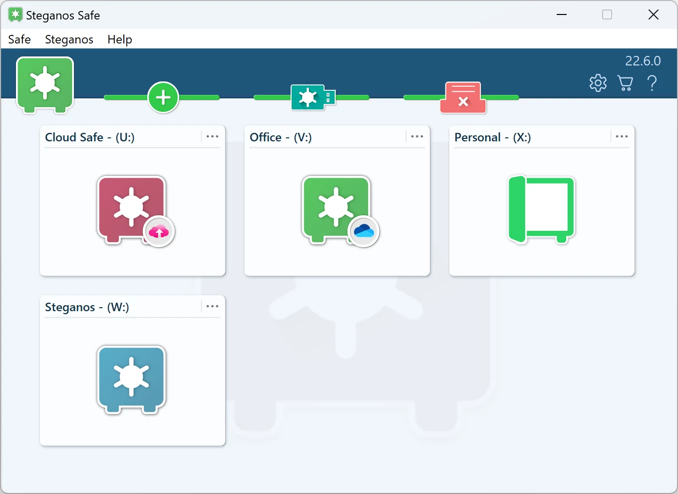 Steganos Data Safe в Windows