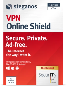 Steganos VPN Online Shield packaging — front