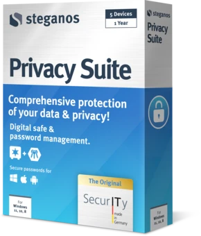 Упаковка Steganos Privacy Suite — вид справа