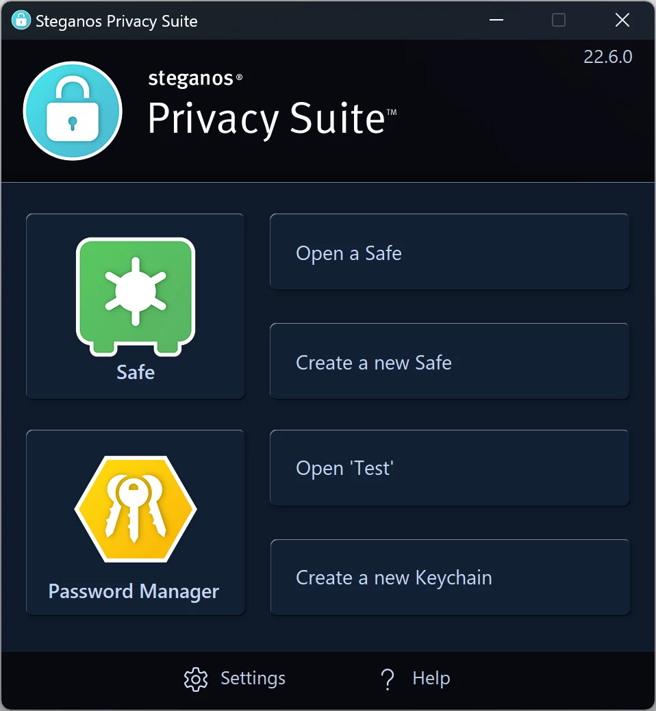 Steganos Privacy Suite: Safe + Password Manager
