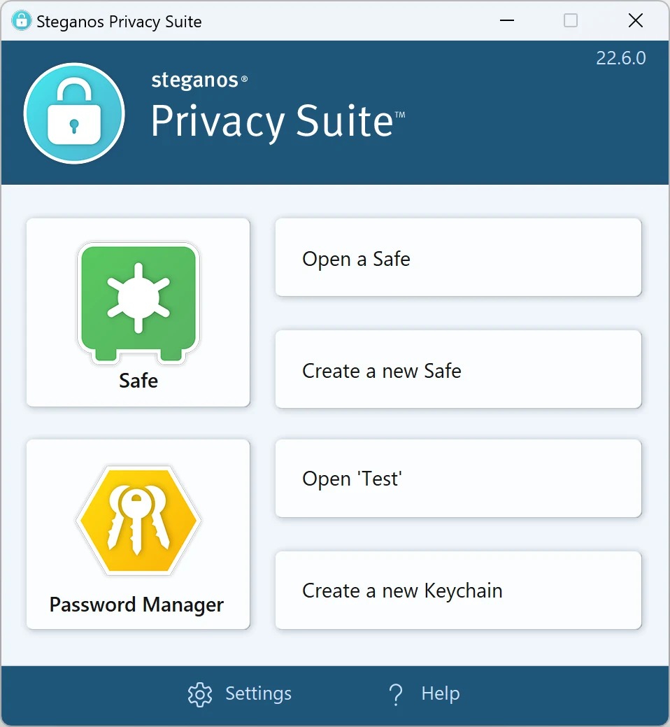 Steganos Privacy Suite på Windows